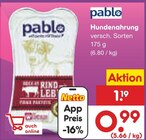 Hundenahrung Angebote von pablo bei Netto Marken-Discount Kamp-Lintfort für 0,99 €