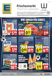 EDEKA Prospekt "Aktuelle Angebote", 24 Seiten, 22.06.2026 - 22.06.2026 Aktueller EDEKA Prospekt, "Aktuelle Angebote", mit Angeboten der Woche, gültig von 22.06.2026 bis 22.06.2026