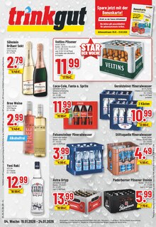 Trinkgut Prospekt der Woche "Aktuelle Angebote" Seite 1, 19.01.2026 bis 24.01.2026 für Castrop-Rauxel Aktueller Trinkgut Prospekt "Aktuelle Angebote" Seite 1 von 10 Seiten für Castrop-Rauxel