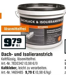 Dach- und Isolieranstrich oder Kaltkleber bei OBI in Cottbus Dach- und Isolieranstrich oder Kaltkleber im Angebot bei OBI Cottbus für 9,79 €