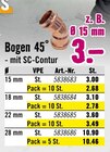 Sanitärbedarf im Hornbach Prospekt Bogen 45° - mit SC-Contur im aktuellen Hornbach Prospekt für 2,68 €