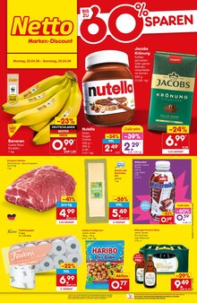Nutella im Netto Marken-Discount Prospekt "Aktuelle Angebote" mit 61 Seiten (Mannheim)
