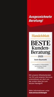 toom Baumarkt Erdfunkstelle Usingen Prospekt der aktuellen Woche, gültig von 23.08.2025 bis 29.08.2025 Aktueller toom Baumarkt Erdfunkstelle Usingen Prospekt "Respekt, wer's selber macht." mit 16 Seiten