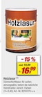 Holzlasur im toom Baumarkt Prospekt zum Preis von 16,99 €