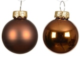 Botanic Vitry-sur-Seine - Promo Ensemble de 20 boules en verre brillant et mat espresso - diamètre 6 cm Promo Ensemble de 20 boules en verre brillant et mat espresso - diamètre 6 cm à 9,99 € dans le catalogue Botanic à Vitry-sur-Seine