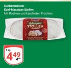 Edel-Marzipan Stollen im Angebot bei GLOBUS in Amberg Edel-Marzipan Stollen Angebote von Kuchenmeister bei GLOBUS Amberg für 4,49 €
