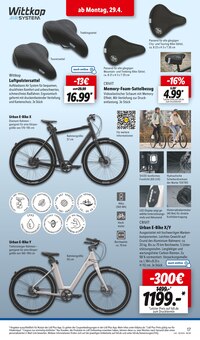 Fahrradsattelbezug Angebot im aktuellen Lidl Prospekt auf Seite 21