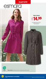 Prix et réduction Robe Femme dans le prospectus Lidl en cours Offre Robe Femme dans le catalogue Lidl du moment à la page 48