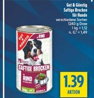 Saftige Brocken mit Rind im Angebot bei diska in Weiden Saftige Brocken mit Rind Angebote von Gut & Günstig bei diska Weiden für 1,39 €