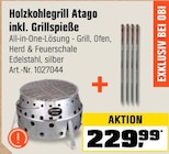 Holzkohlegrill im Angebot bei OBI in Coesfeld Holzkohlegrill Angebote von Atago bei OBI Coesfeld für 229,99 €