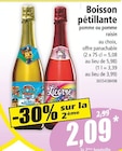 Boisson pétillante pomme ou pomme raisin en promo chez Norma Lingolsheim à 2,09 €