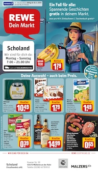 Jack Daniels im REWE Prospekt "Dein Markt" mit 32 Seiten (Mülheim (Ruhr))