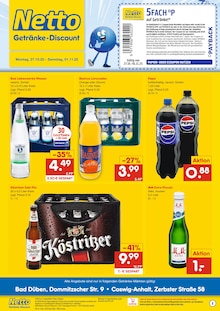 Netto Marken-Discount Bad Düben Prospekt "DER ORT, AN DEM DU IMMER AUSGEZEICHNETE PREISE FINDEST." mit 2 Seiten