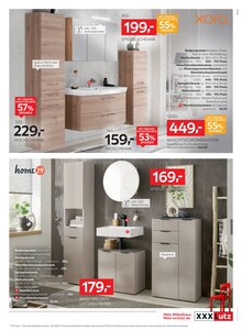 Badmöbel im XXXLutz Möbelhäuser Prospekt "NR.1 BEIM PREIS" mit 40 Seiten (Duisburg)