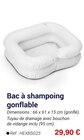 Bac à shampooing gonflable à 29,90 € dans le catalogue Technicien de Santé
