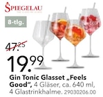 Aktuelles Gin Tonic Glasset „Feels Good“ Angebot bei Schaffrath in Mönchengladbach ab 19,99 €