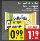 Feuchtes Toilettenpapier im Angebot bei E center in Mönchengladbach Feuchtes Toilettenpapier Angebote von Cottonelle bei E center Mönchengladbach für 0,99 €