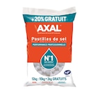 Sel Axal pour adoucisseur d'eau pastilles sac de 10 kg +20% offerts - AXAL PRO dans le catalogue Carrefour Market