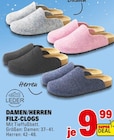 DAMEN/HERREN FILZ-CLOGS Angebote von LEDER DECKSOHLE bei Marktkauf Reutlingen für 9,99 €