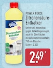 Zitronensäure-Entkalker von Power Force im aktuellen ALDI Nord Prospekt