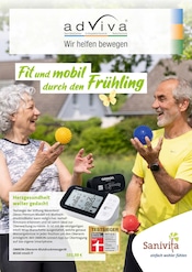 Aktueller adViva GmbH Prospekt mit Blutdruckmessgerät, "Fit und mobil durch den Frühling", Seite 1