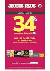 Catalogue Supermarchés Super U en cours à Pissos et alentours, "JEUDI PLUS", 1 page, 07/01/2026 - 08/01/2026