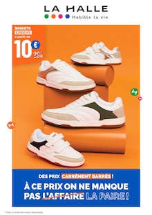 Catalogue La Halle à Pujols cette semaine, valable du 04/03/2026 au 08/03/2026 Prospectus La Halle à Pujols, "À CE PRIX ON NE MANQUE PAS LA PAIRE !", 1 page de promos valables du 04/03/2026 au 08/03/2026