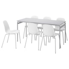 Tisch und 6 Stühle grau/weiß weiß von GRÅSALA / LIDÅS im aktuellen IKEA Prospekt für 359,93 €