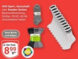 Sport-, Kurzschaft- oder Sneaker-Socken im Angebot bei GLOBUS in Worms Sport-, Kurzschaft- oder Sneaker-Socken Angebote von OHO bei GLOBUS Worms für 8,99 €