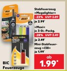Stabfeuerzeug Megalighter im Angebot bei Kaufland in Zwickau Stabfeuerzeug Megalighter Angebote von BIC bei Kaufland Zwickau für 1,99 €