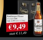 Radeberger Pilsner bei Getränkeland im Kyritz Prospekt für 9,49 €