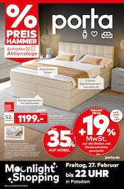 Aktueller porta Möbel Möbel & Einrichtung Prospekt in Wustermark und Umgebung, "PREIS HAMMER" mit 12 Seiten, 22.02.2026 - 28.02.2026