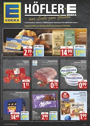 EDEKA Prospekt "Wir lieben Lebensmittel!" für Ellingen, 28 Seiten, 08.09.2025 - 13.09.2025 EDEKA Prospekt "Wir lieben Lebensmittel!" für Ellingen, 28 Seiten, 08.09.2025 - 13.09.2025