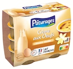 CRÈME AUX OEUFS SAVEUR VANILLE - PÂTURAGES en promo chez Intermarché CRÈME AUX OEUFS SAVEUR VANILLE - PÂTURAGES dans le catalogue Intermarché