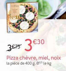Pizza chèvre, miel, noix - Picard à Mulhouse Pizza chèvre, miel, noix en promo chez Picard Mulhouse à 3,30 €