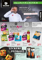 Selgros Supermarkt Prospekt der aktuellen Woche mit 28 Seiten, gültig von 22.05.2026 bis 27.05.2026, in Moritzburg und Umgebung Aktueller Selgros Supermarkt Prospekt in Moritzburg und Umgebung, "HIER KAUFEN PROFIS & GENIESSER" mit 28 Seiten, 22.05.2026 - 27.05.2026