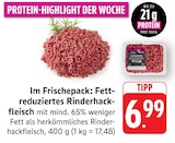 Aktuelle Rindfleisch Angebote bei Marktkauf in Reutlingen Aktuelles Fett-reduziertes Rinderhackfleisch Angebot bei Marktkauf in Reutlingen ab 6,99 €