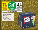 Bière Blonde - 1664 - Intermarché Super à Saint-Denis Bière Blonde - 1664 en promo chez Intermarché Super Saint-Denis à 4,98 €