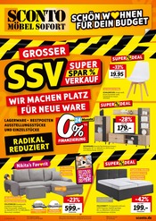 Aktueller Sconto SB Möbel & Einrichtung Prospekt in Magdeburg und Umgebung, "GROSSER SSV" mit 8 Seiten, 19.07.2025 - 08.08.2025