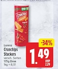 Crunchips Stackers von Lorenz für 1,49 € bei EDEKA im Angebot Crunchips Stackers von Lorenz im aktuellen EDEKA Prospekt