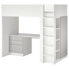 Hochbett weiß grau/mit Schreibtisch 2 Böden im Angebot bei IKEA in Göttingen Hochbett weiß grau/mit Schreibtisch 2 Böden Angebote von SMÅSTAD bei IKEA Göttingen für 563,00 €