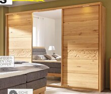 SCHWEBETÜRENSCHRANK 3-türig Wildeiche furniert, massiv Eichefarben bei XXXLutz Möbelhäuser in Aachen SCHWEBETÜRENSCHRANK 3-türig Wildeiche furniert, massiv Eichefarben im Angebot bei XXXLutz Möbelhäuser Aachen für 899,00 €