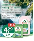 Waschmittel Flüssig von Frosch im aktuellen V-Markt Prospekt für 4,29 €