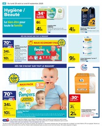 Offre Pampers dans le catalogue Carrefour du moment à la page 48