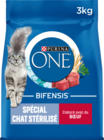 CROQUETTES POUR CHAT STÉRILISÉ AU BOEUF PURINA ONE - PURINA en promo chez Auchan Hypermarché Noisy-le-Grand à 13,27 €