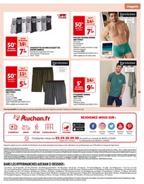 Offre Boxer Homme dans le catalogue Auchan Hypermarché du moment à la page 23