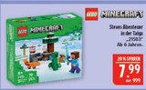 Minecraft Steves Abenteuer in der Taiga Angebote von LEGO bei Marktkauf Hof für 7,99 €