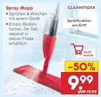 Spray-Mopp von CLEANmaxx für 9,99 € bei Netto Marken-Discount im Angebot Spray-Mopp von CLEANmaxx im aktuellen Netto Marken-Discount Prospekt