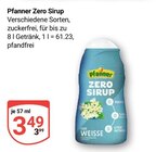 Zero Sirup im Angebot bei GLOBUS in Frechen Zero Sirup Angebote von Pfanner bei GLOBUS Frechen für 3,49 €