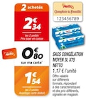 Sacs congélation moyen 3L x75 - Netto en promo à 1,54 € chez Netto Sacs congélation moyen 3L x75 - Netto dans le catalogue Netto